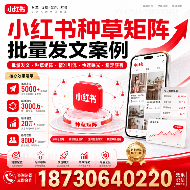 通辽小红书种草矩阵批量发文案例